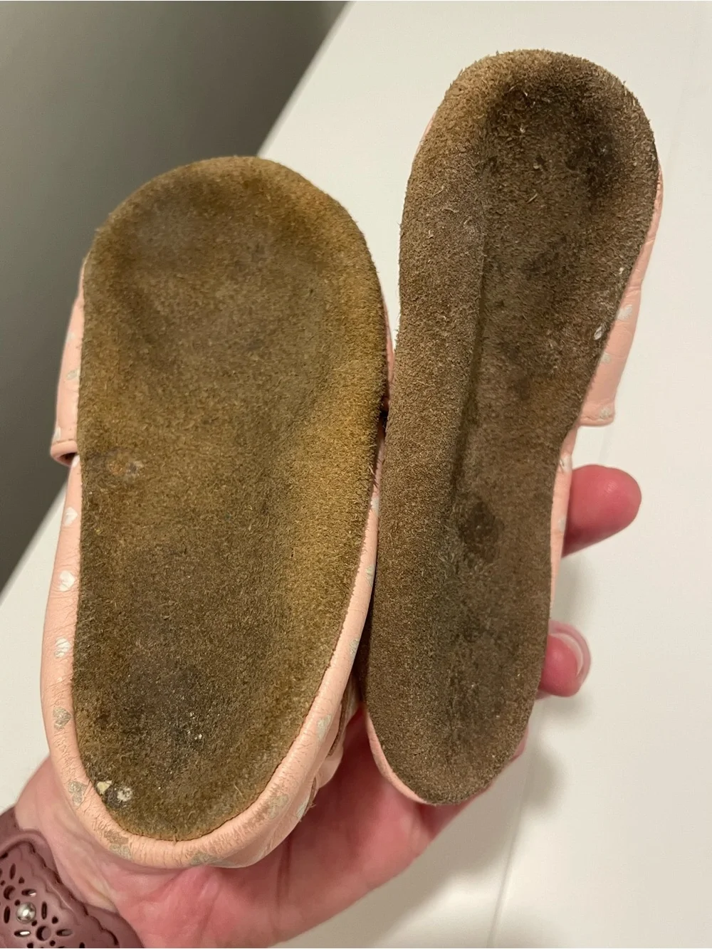 Robeez Brand Size 6-12 Months Pink Penguin Heart Soft Crib Leather Shoes